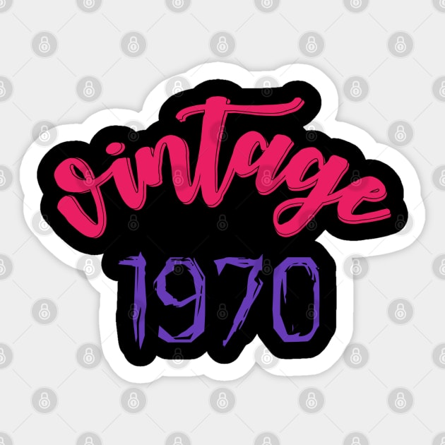 Vintage 1970 Sticker by DeraTobi